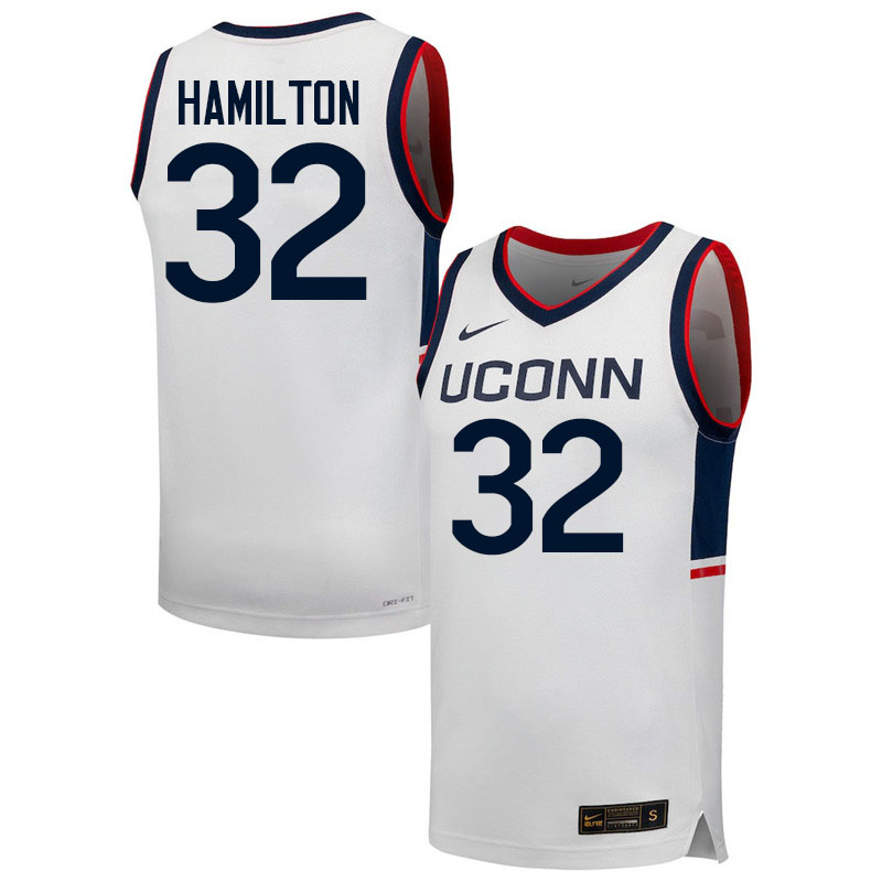 Uconn Huskies #32 Richard Hamilton College Basketball Jerseys,Uniforms-Retro White